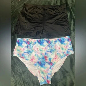 Swimsuits for All Swim Shorts Chlorine XXL 22 Lot Tie Dye NWOT Plus Size #201